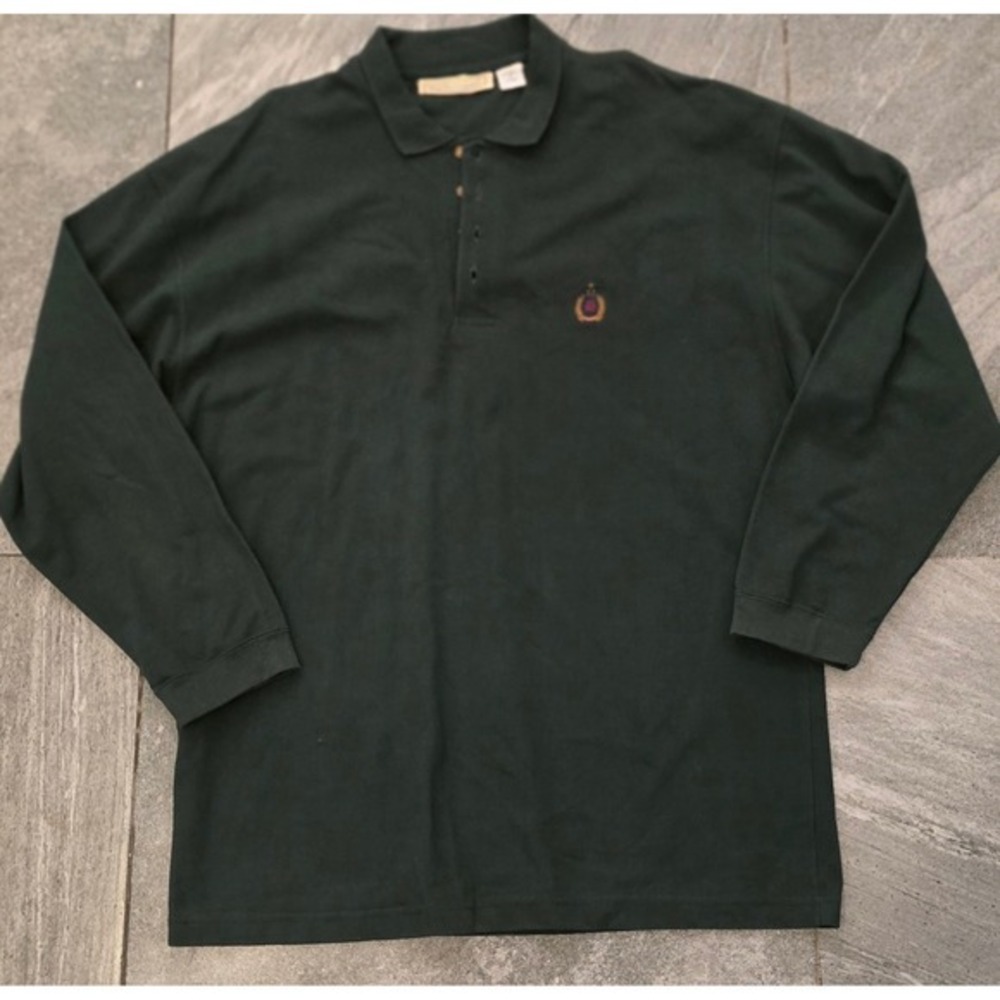 Vintage Bugle Boy Polo Sweatshirt Embroidered Size XL